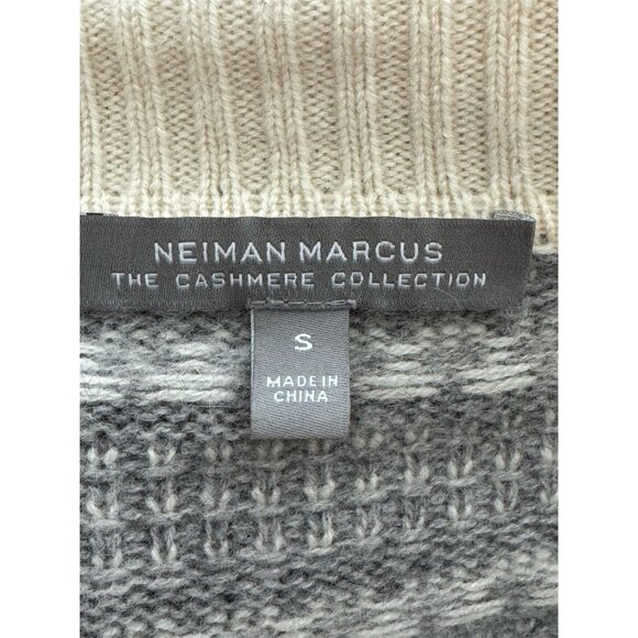 Neiman Marcus 100% Cashmere Collection Open Front Striped Pattern Womens Size SM - Picture 3 of 8